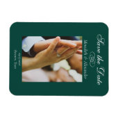 Emerald Green Photo Save the Date Magnet (Horizontal)