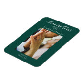 Emerald Green Photo Save the Date Magnet (Côté Gauche)