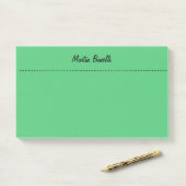 Emerald Green Plain Business Post-it® Notes (Op bureau)
