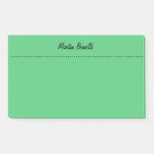 Emerald Green Plain Business Post-it® Notes (Voorkant)