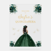 Emerald Green Princess Quinceañera Bienvenue (Recto)