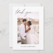 Emerald Green QR Code Mariage Merci photo (Devant)