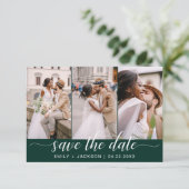Emerald Green QR Code - Save the Date 3 Photo (Debout devant)
