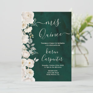 Emerald Green Quinceanera Kaart