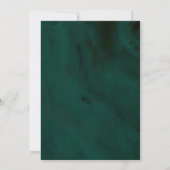 Emerald Green Quinceanera Uitnodiging (Achterkant)