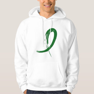 Emerald Green Ribbon A4 Hoodie