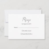 Emerald Green Romantic Floral Wedding RSVP Card (Devant)