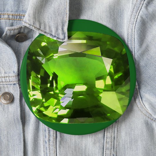 Emerald Green Ronde Button 6,0 Cm (In situ)