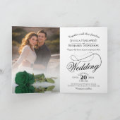 Emerald Green Roos Elegant Romantic Photo Wedding (Binnen)