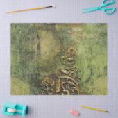 Emerald Green rustieke Steampunk klok (11) Tissuepapier (Craft)