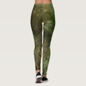 Emerald Green rustieke Steampunk klok (12) Leggings (Achterkant)