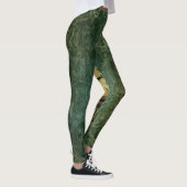 Emerald Green rustieke Steampunk klok (3) Leggings (Rechts)