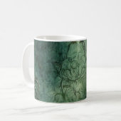 Emerald Green rustieke Steampunk klok (8) Koffiemok (Voorkant links)