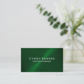 Emerald Green Sheen Carte de visite (Debout devant)