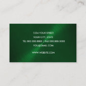 Emerald Green Sheen Carte de visite (Dos)