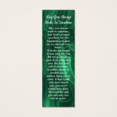 Emerald Green Signet de poème funéraire (Dos)