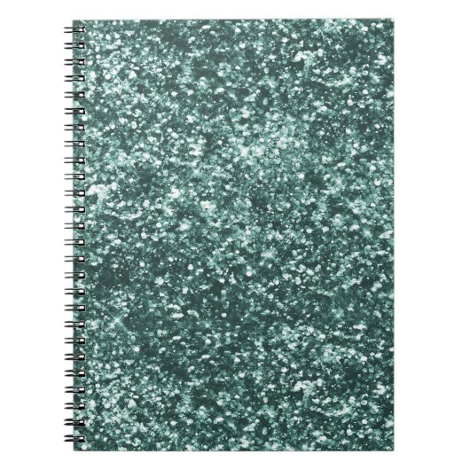 Emerald Green Sparkle Glitter Notitieboek (Voorkant)