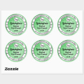 Emerald Green Sparkle Glitter Product Labels Logo (Vel)