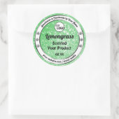 Emerald Green Sparkle Glitter Product Labels Logo (Tas)