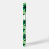Emerald Green Sparkles Shamrock Custom Monogram Case-Mate iPhone Case (Achterkant / Rechts)