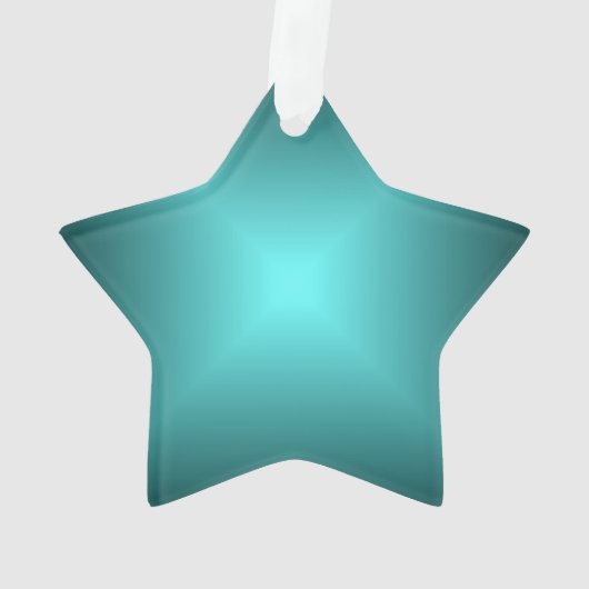 Emerald Green Star>kerstversiering Ornament (achterkant)