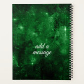 Emerald Green Stars Sky Planner (Achterkant)