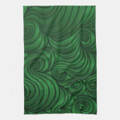 Emerald Green Swirl Towel Theedoek (Verticaal)