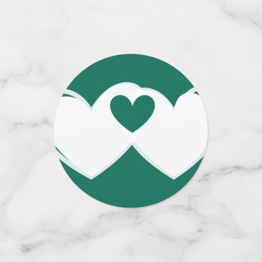 Emerald Green Table Confetti (Kleine voorkant)