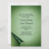 Emerald Green Tourner du Faire-part de mariage de (Devant)