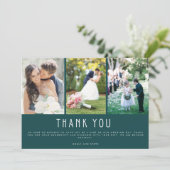 Emerald Green Trois photo Mariage Merci (Debout devant)