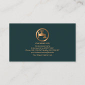 Emerald Green Water Drop Copper Faucet Tap Plumber Visitekaartje (Achterkant)