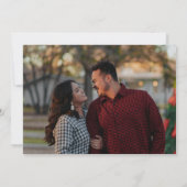 Emerald Green Waterverf Dramatic Save the Date Kaart (Achterkant)