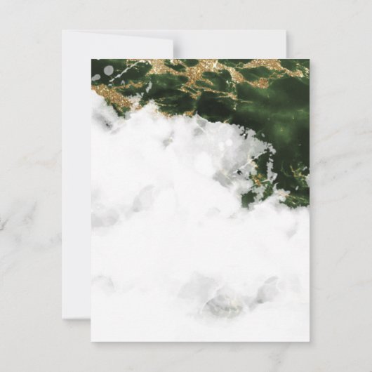 Emerald Green Waterverf Geode (Achterkant)