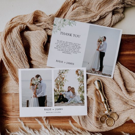 Emerald Green Wedding Hartelijk dank Kaart