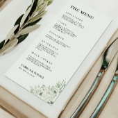 Emerald Green Wedding Menu Kaarten Sjabloon