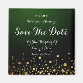 Emerald Green Wedding Save the Date Magnet Magneet