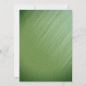 Emerald Green Wedding Uitnodiging (Achterkant)