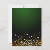 Emerald Green Wedding-uitnodiging populair Kaart (Achterkant)