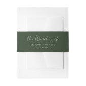 Emerald Green Wedding Uitnodigingen Wikkel (Voorkant Voorbeeld)