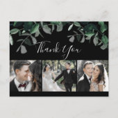 Emerald Greenery Black 3 Photo Merci Carte postale (Devant)