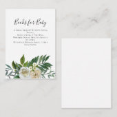 Emerald Greenery Boeken voor Baby Kaart (Voorkant / Achterkant)