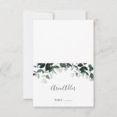 Emerald Greenery Cartes de Mariage imprimables (Devant)