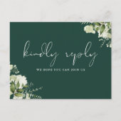 Emerald Greenery Chanson Demande de carte postale (Devant)