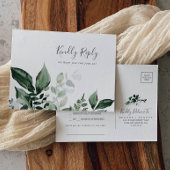 Emerald Greenery Chanson Demande de carte postale 