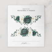 Emerald Greenery Eucalyptus White Floral Wedding (Buitenkant ongevouwen)