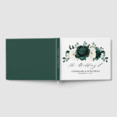 Emerald Greenery Eucalyptus White Floral Wedding Gastenboek (Volledig)