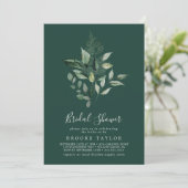 Emerald Greenery | Groen Vrijgezellenfeest Kaart (Staand voorkant)