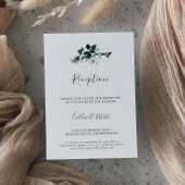 Emerald Greenery Mariage Réception Insertion Carte