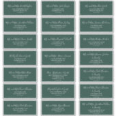 Emerald Greenery Mariages Étiquettes de adresse in (Devant)