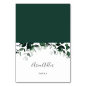 Emerald Greenery Nom d'hôte Carte Mariage Place (Par défaut)